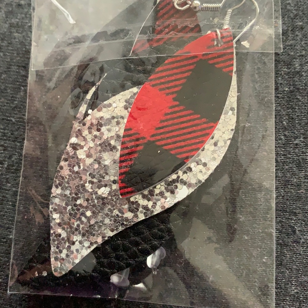 Faux Leather Earrings